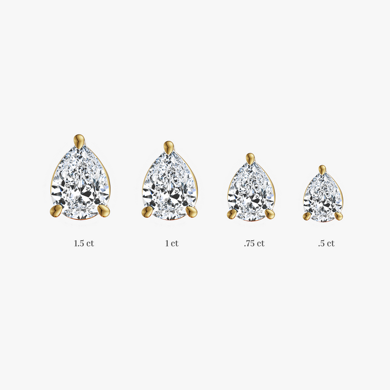 Classic Mixed Shapes Solitaire Diamond Studs