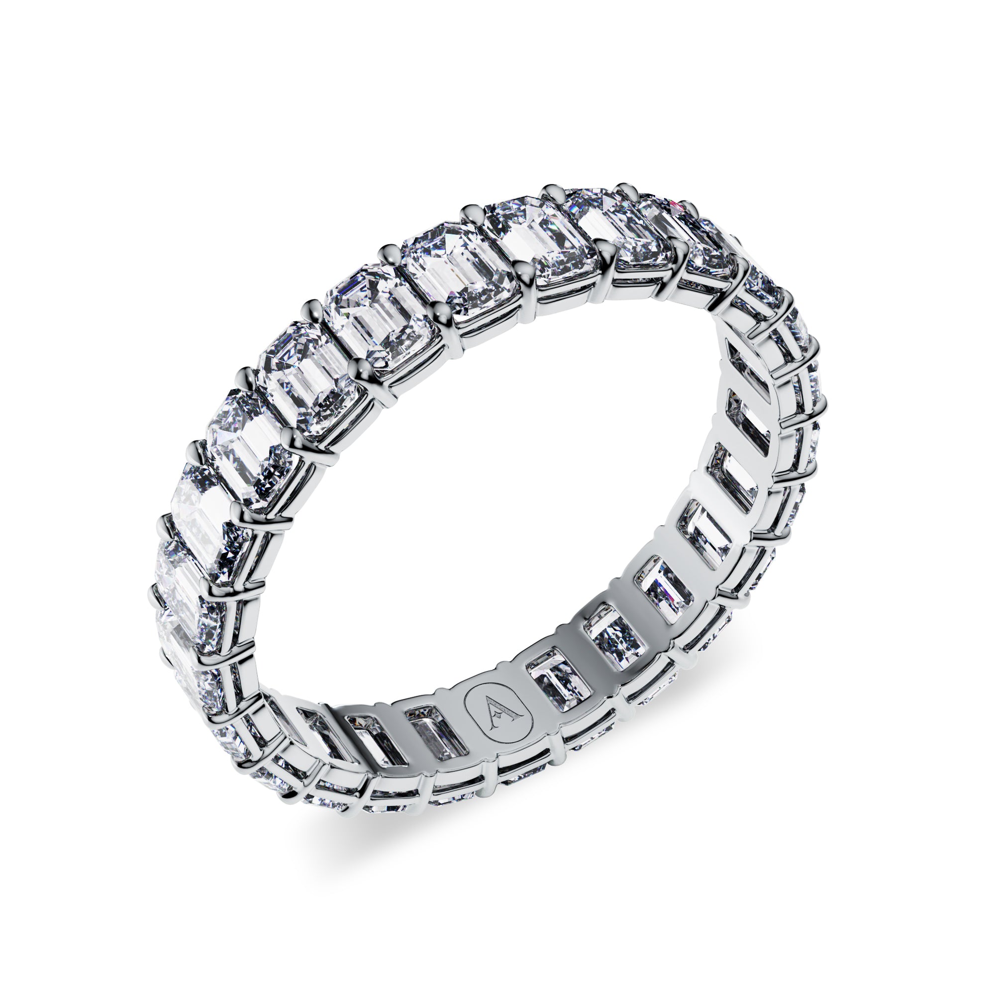 Emerald Diamond Eternity Band