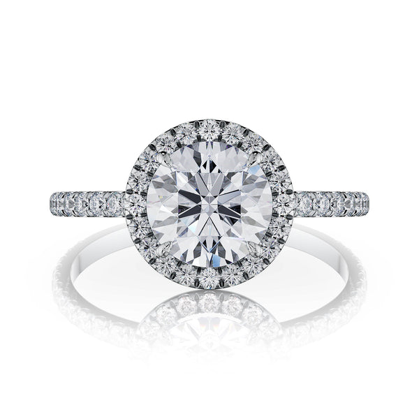 Thea Round Brilliant Halo Engagement Ring