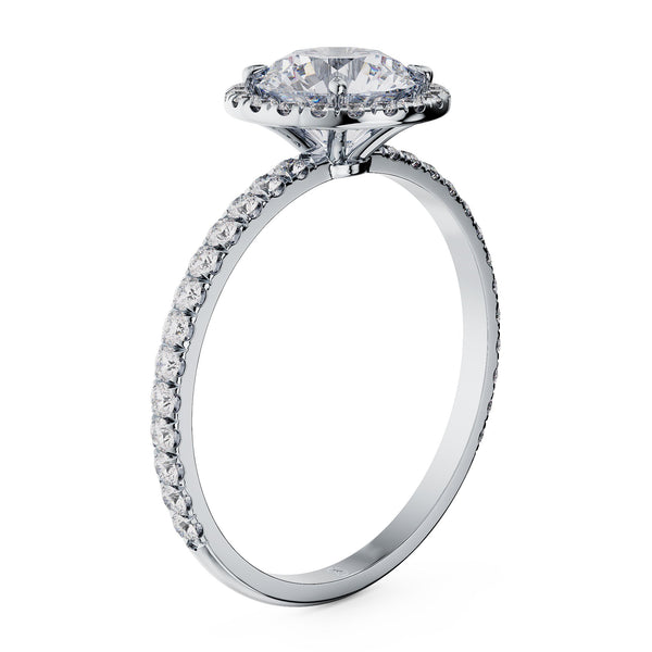 Thea Round Brilliant Halo Engagement Ring