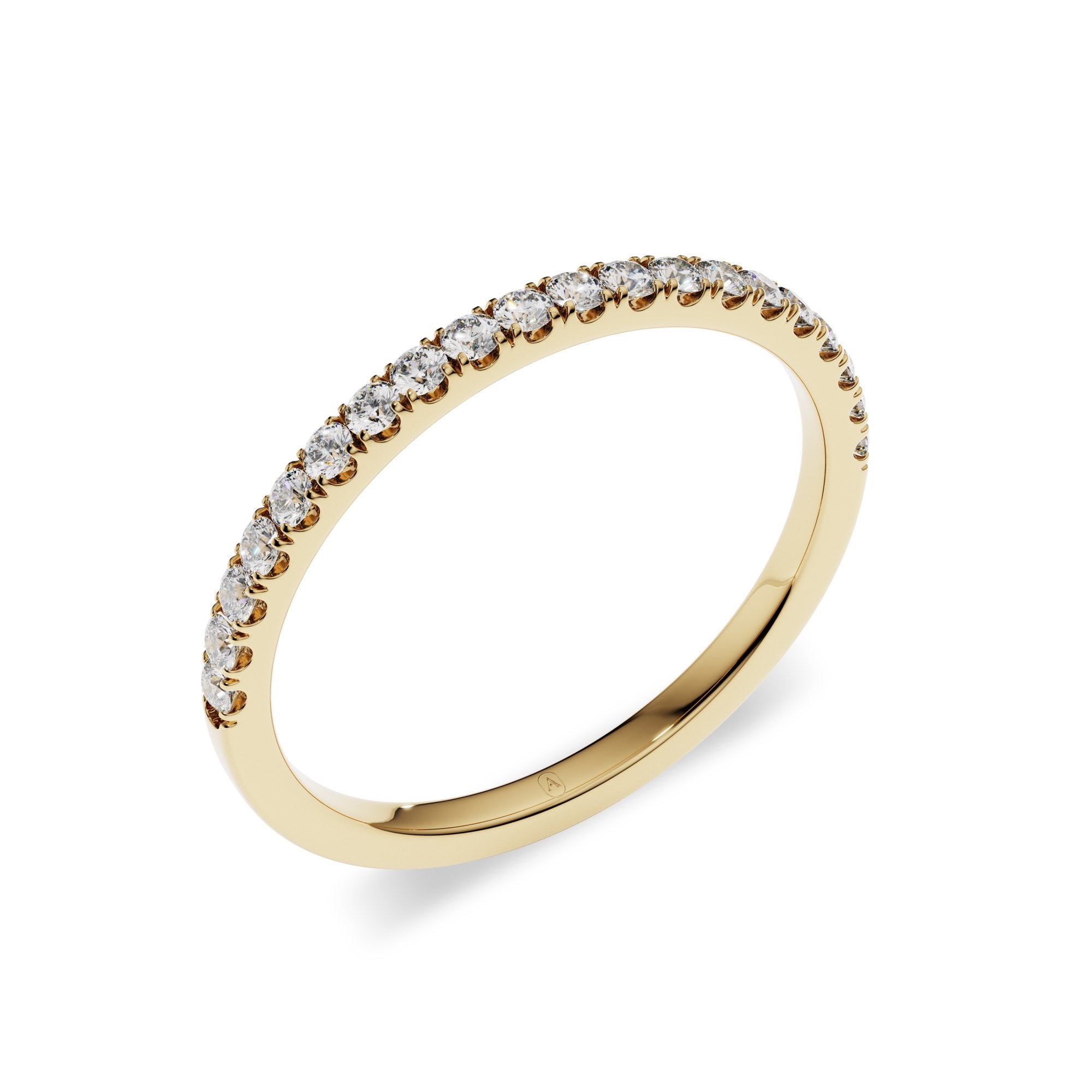 Micro Pavé Diamond Half Eternity Band