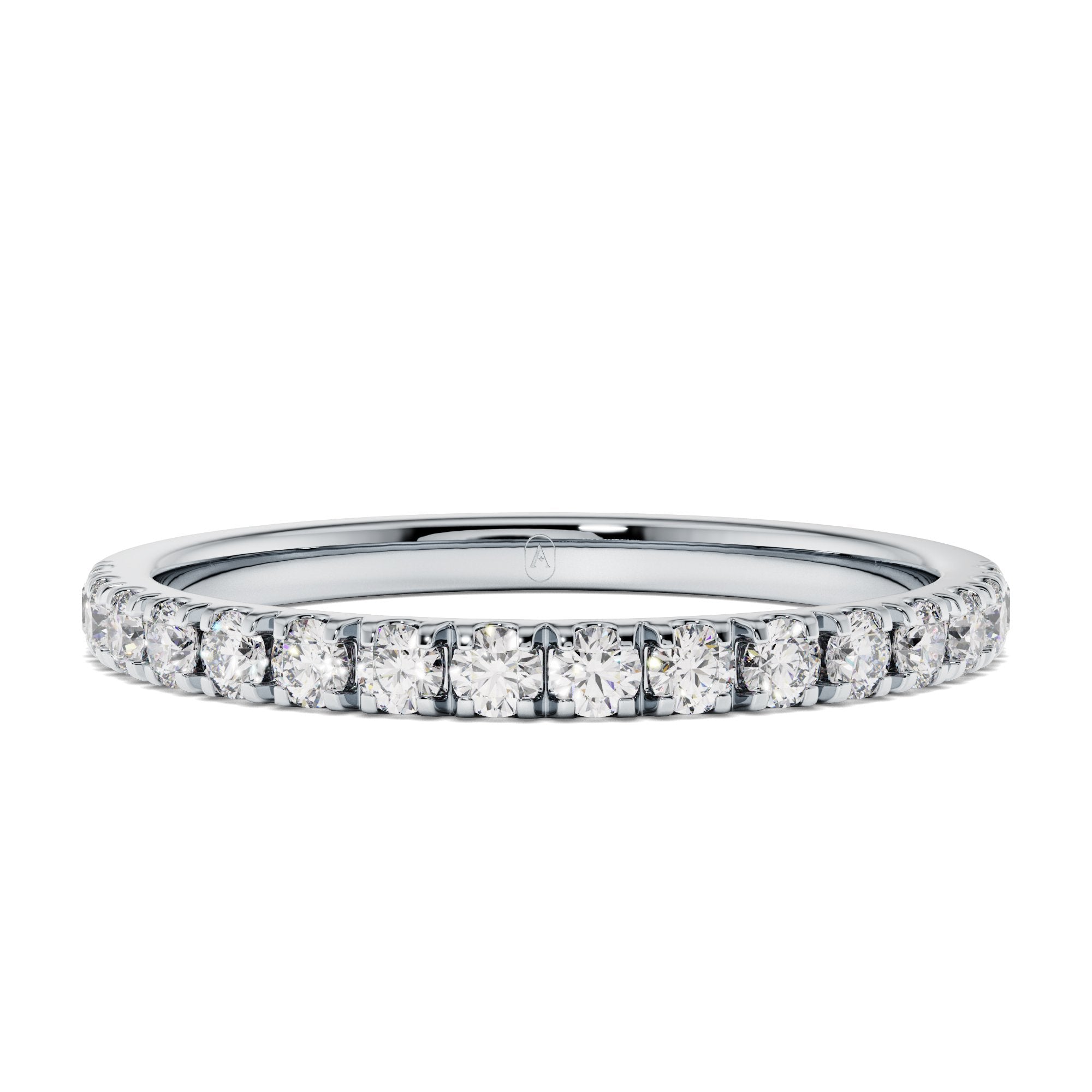 Micro Pavé Diamond Half Eternity Band