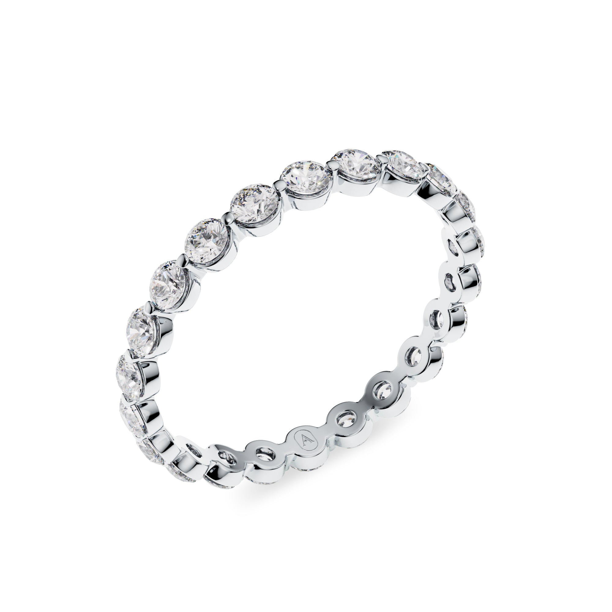 Single Prong Diamond Eternity Band