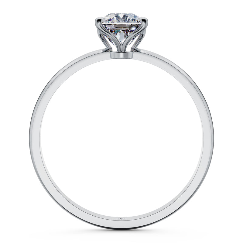 Bloom Cushion Solitaire Engagement Ring
