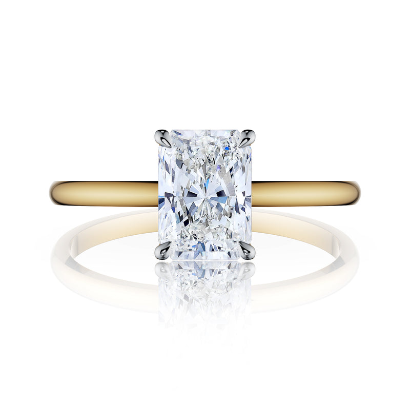Bloom Radiant Solitaire Engagement Ring