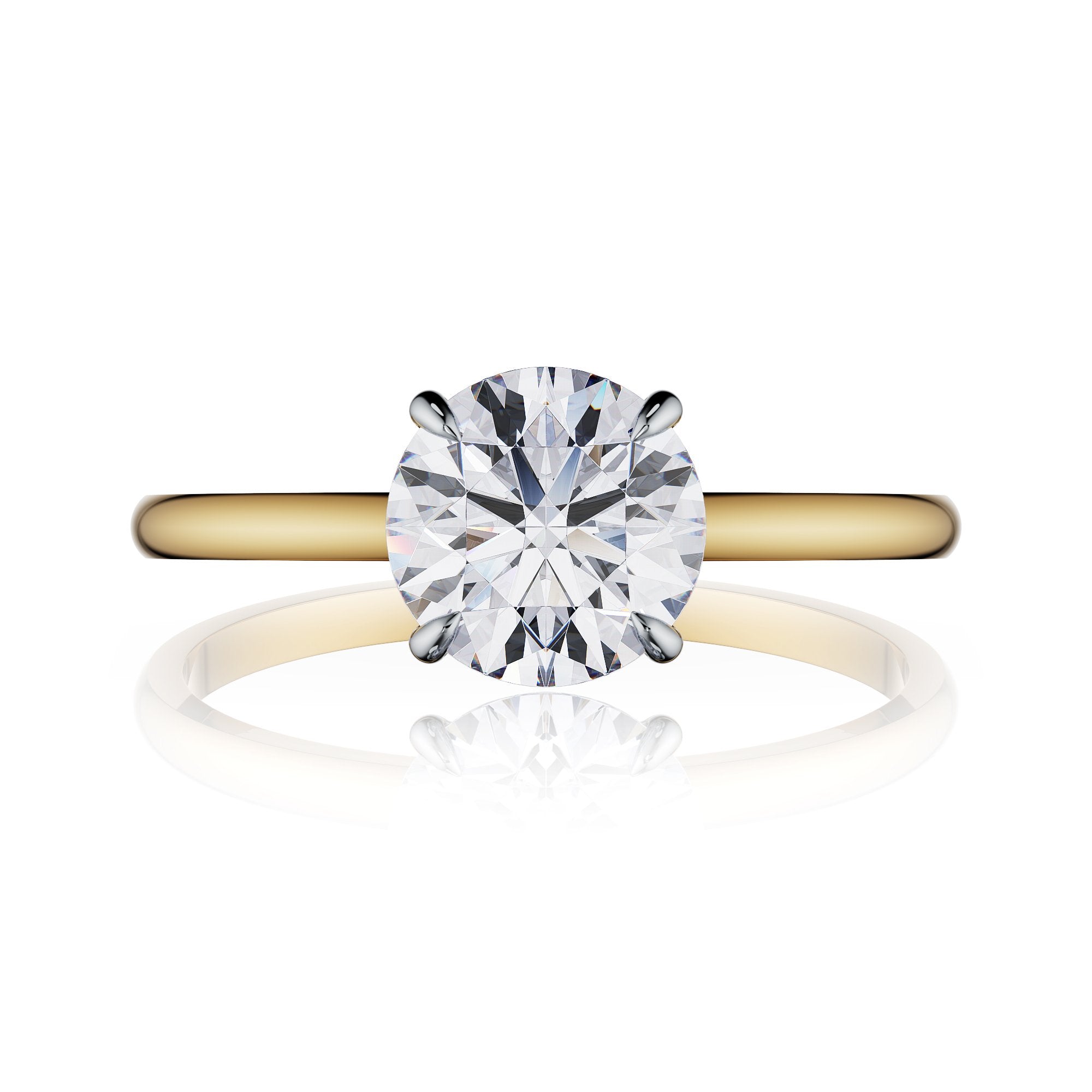 Bloom Round Brilliant Solitaire Engagement Ring
