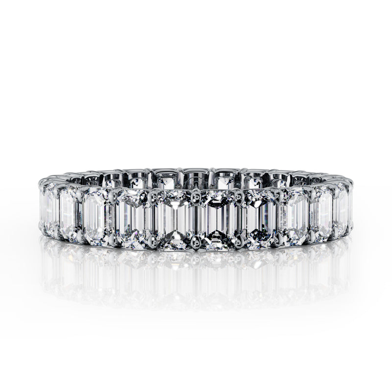 Emerald Diamond Eternity Band