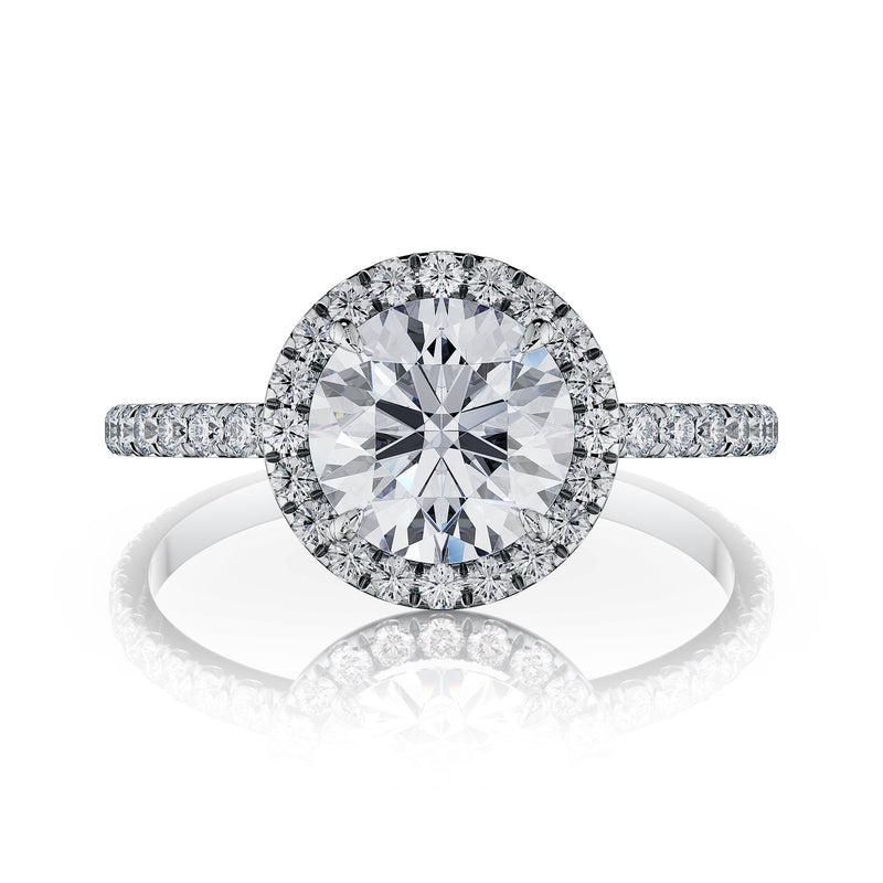 Thea Round Brilliant Halo Engagement Ring