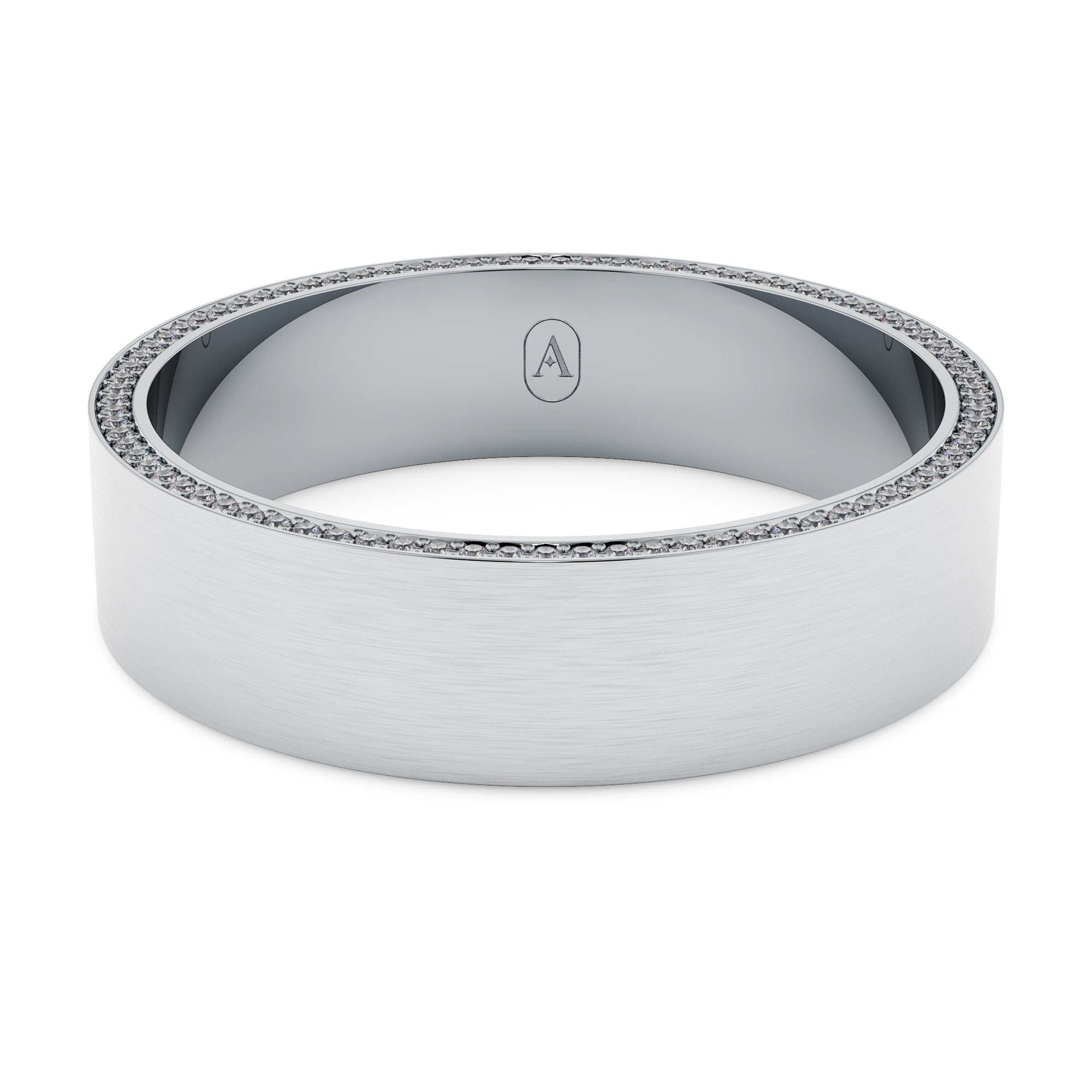 Modern Diamond Men's Wedding Band