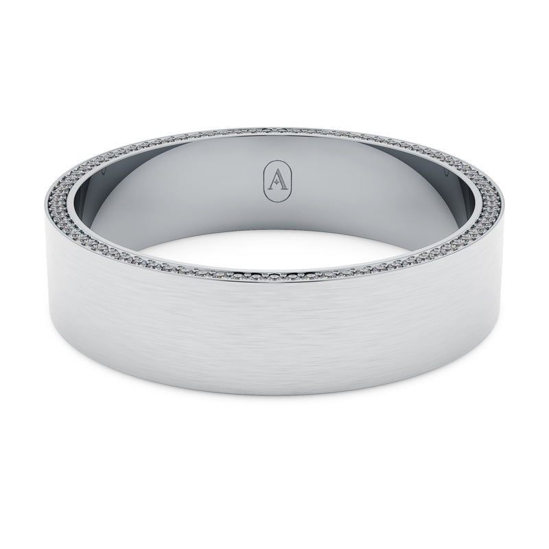 Modern Diamond Men's Wedding Band