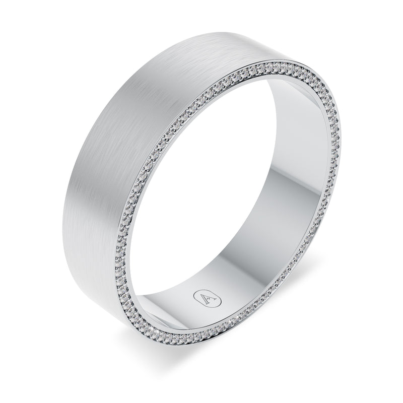 Modern Diamond Men's Wedding Band