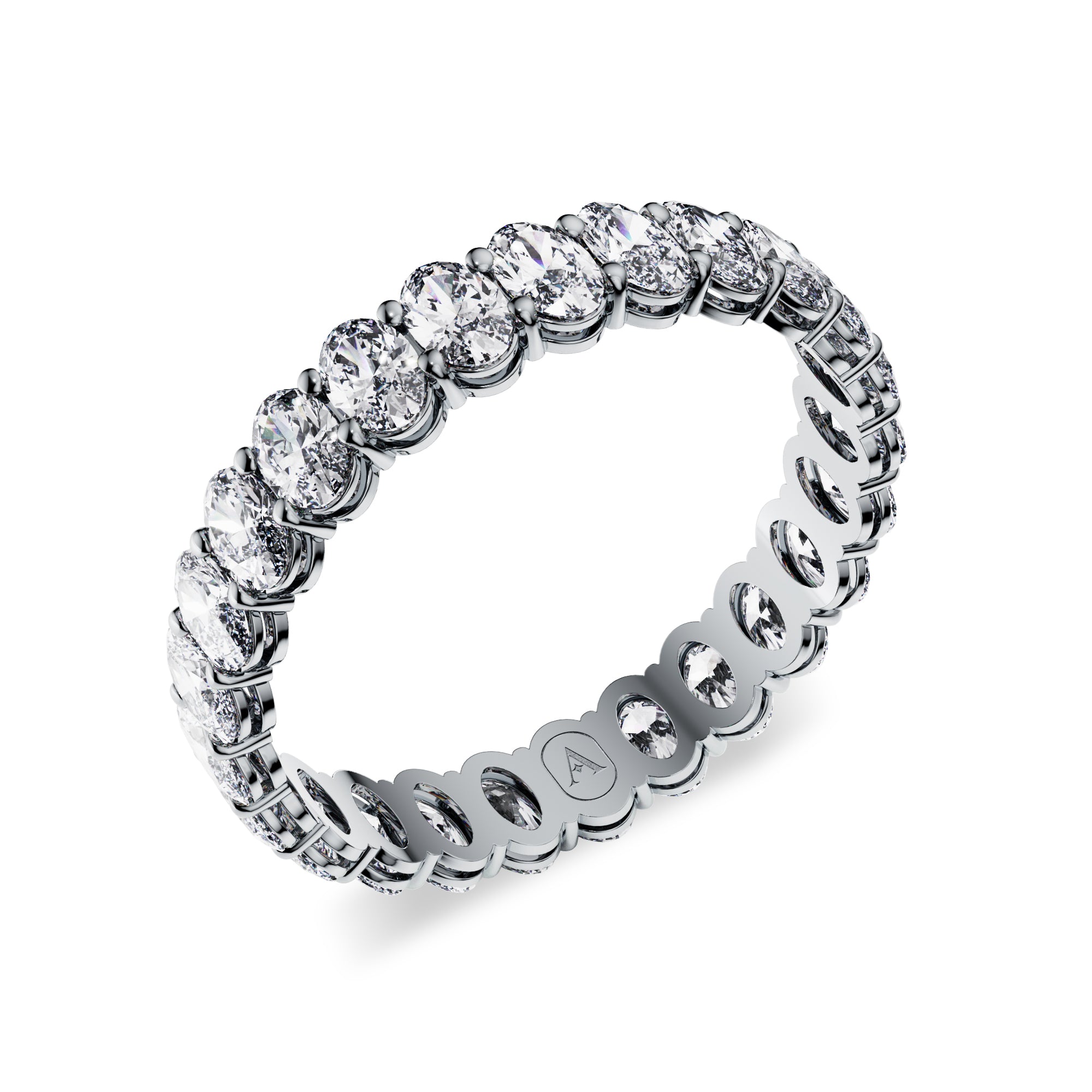 Oval Diamond Eternity Band