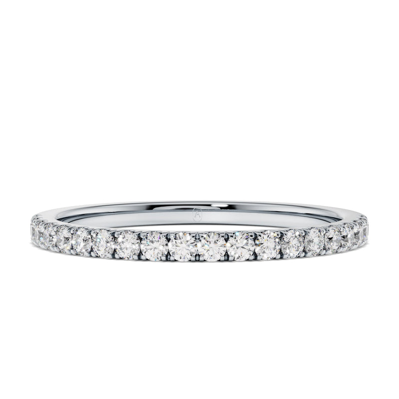 Micro Pavé Diamond Half Eternity Band