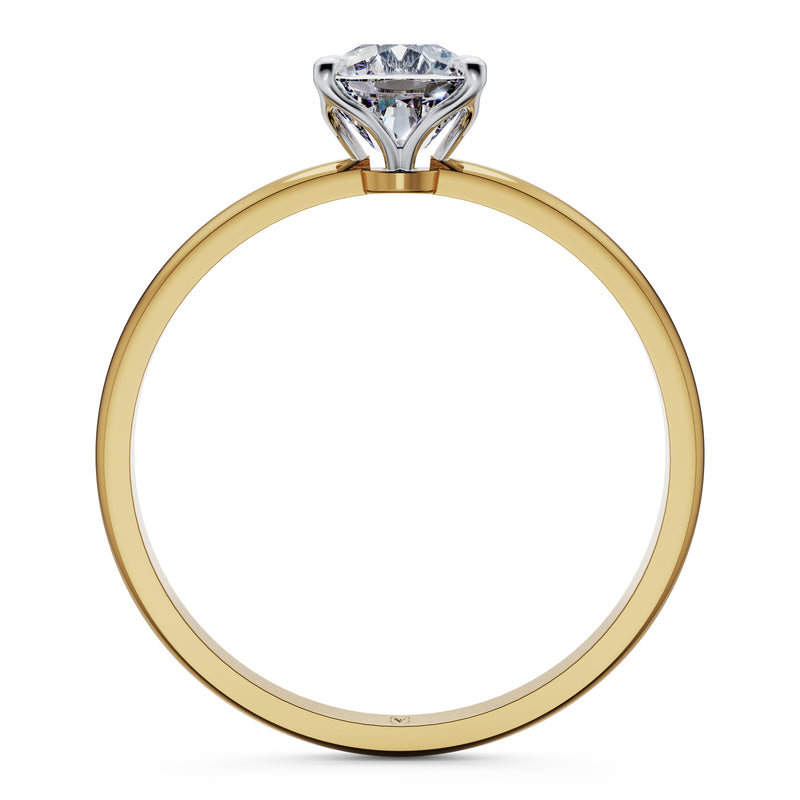 Bloom Cushion Solitaire Engagement Ring