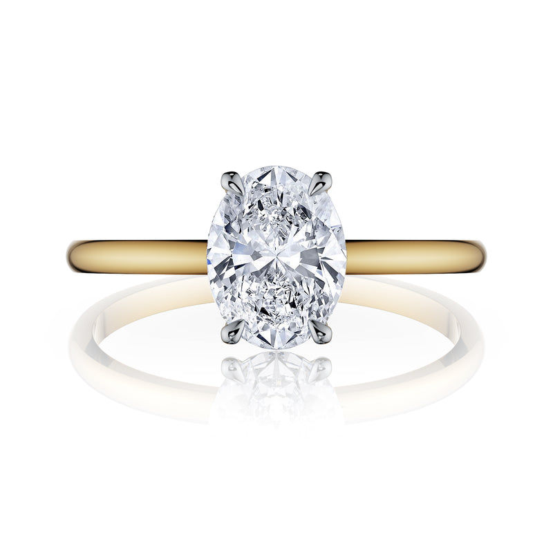 Bloom Oval Solitaire Engagement Ring