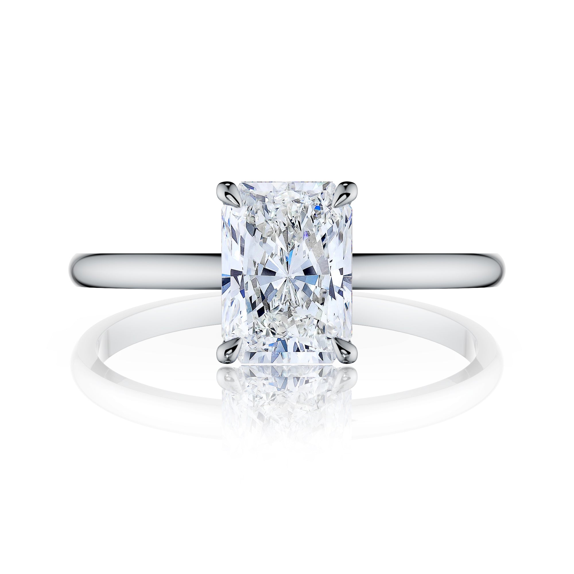 Bloom Radiant Solitaire Engagement Ring