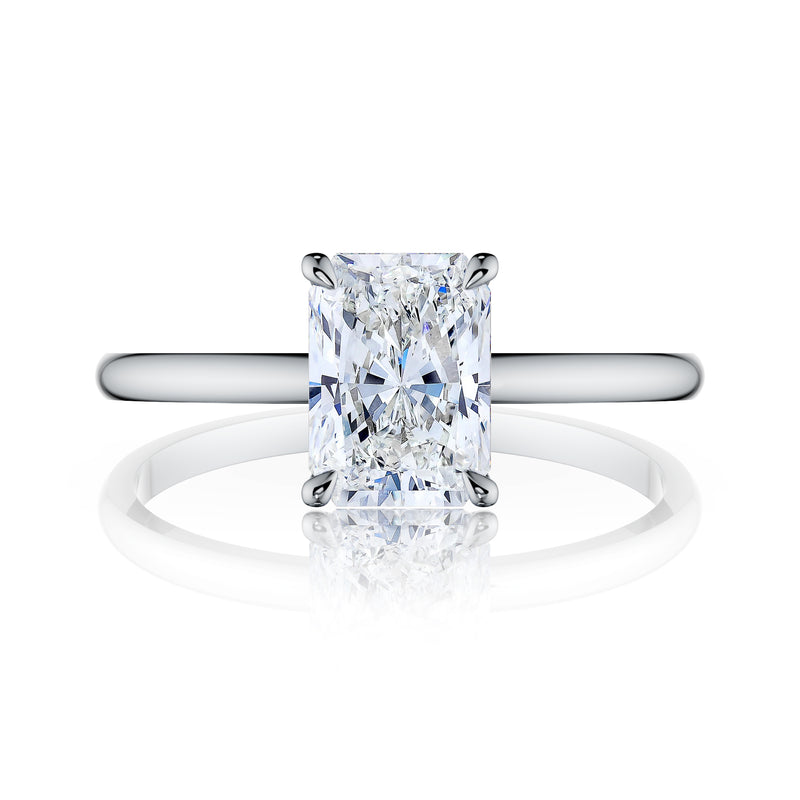 Bloom Radiant Solitaire Engagement Ring