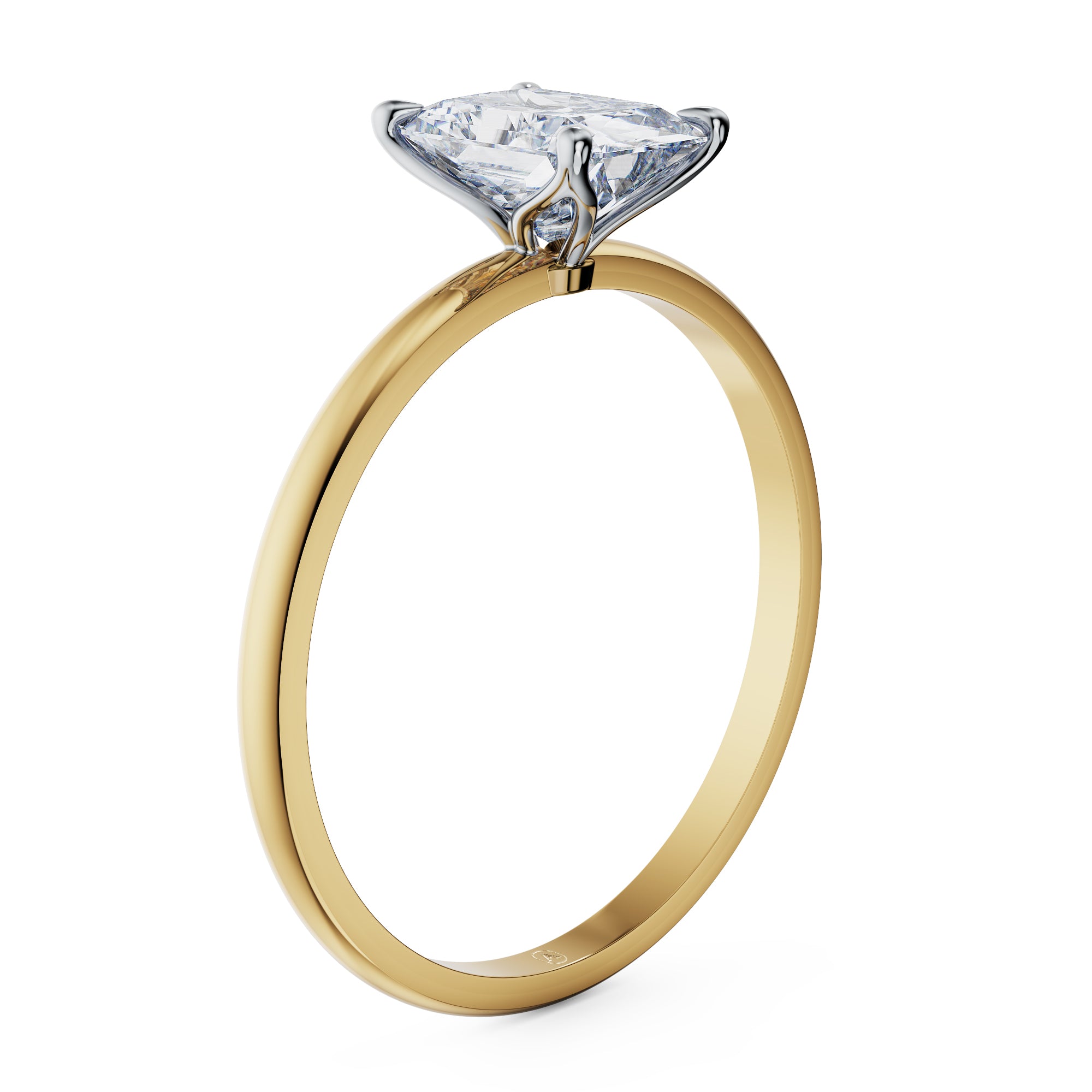 Bloom Radiant Solitaire Engagement Ring