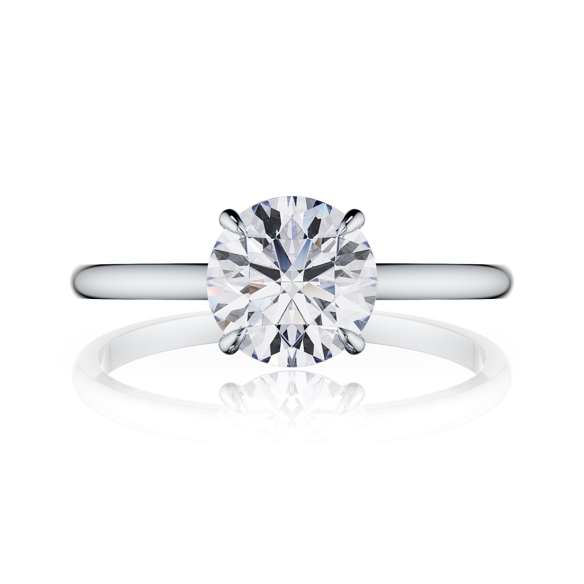 Bloom Round Brilliant Solitaire Engagement Ring