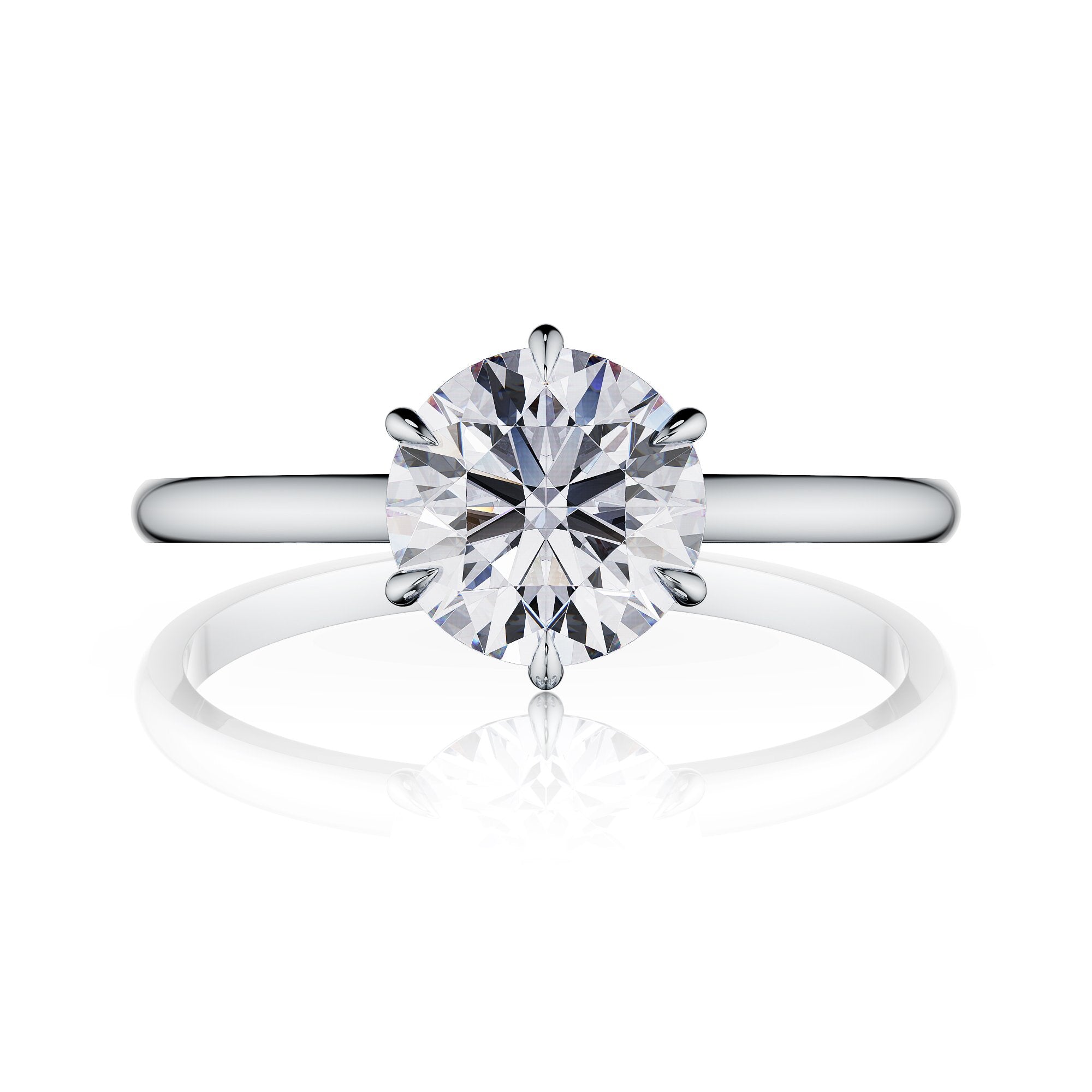 Dione Round Brilliant Solitaire Engagement Ring