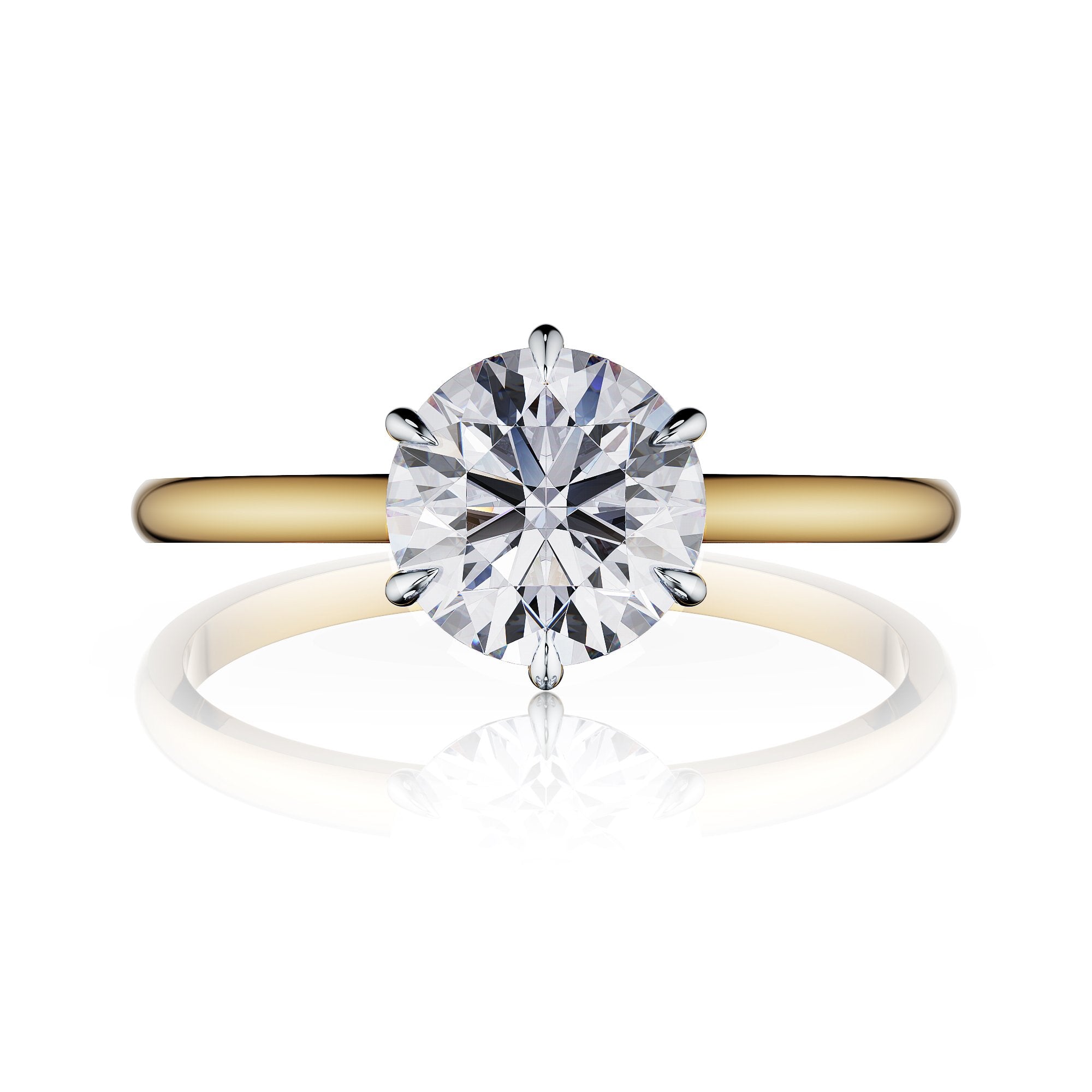 Dione Round Brilliant Solitaire Engagement Ring